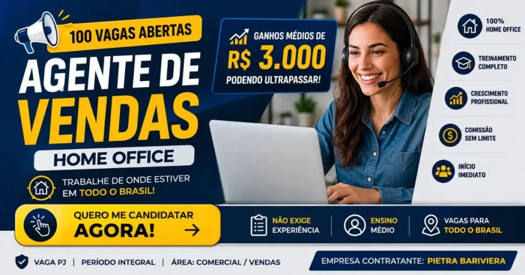 Agente de Vendas Home Office